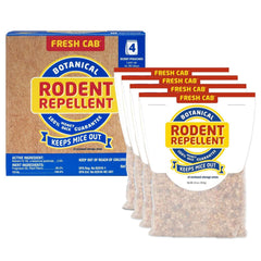 Fresh Cab indoor sachets repel rodents with a botanical blend.