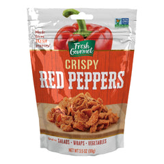 Fresh Gourmet Crispy Red Peppers sprinkled over a fresh salad for extra crunch.