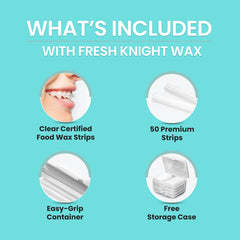 Fresh Knight Braces Wax White fifty strips ready for use