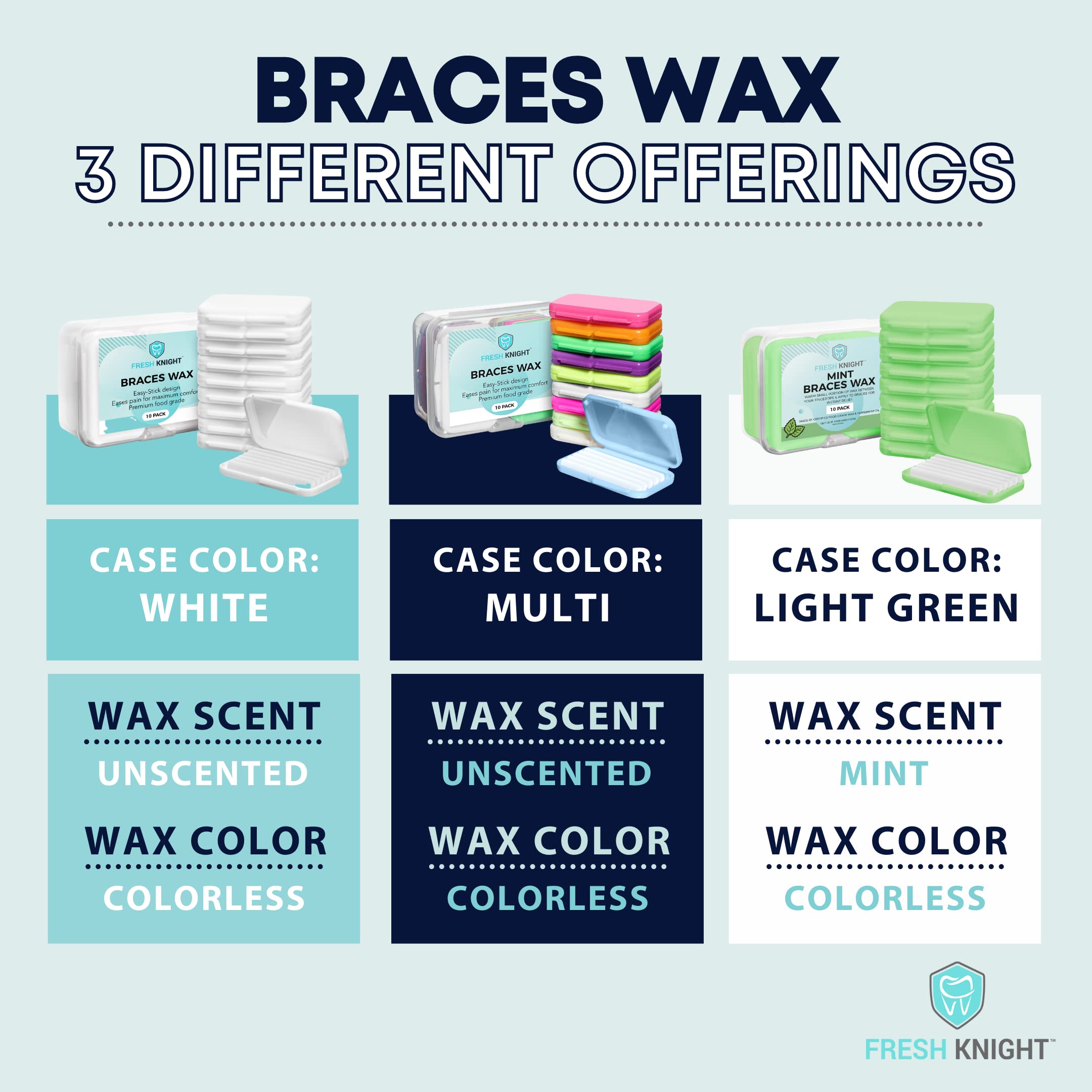 Fresh Knight Braces Wax White master storage case keeps everything tidy