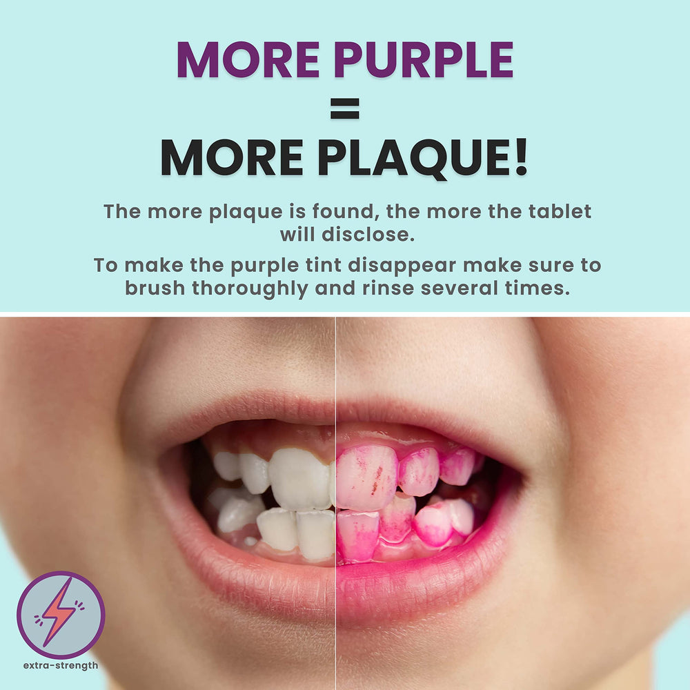 Fresh Knight bottle with berry-flavored tablets for kid-friendly brushing