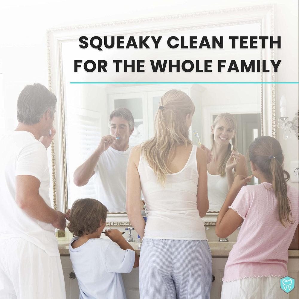 Fresh Knight tongue brushing reminder promotes comprehensive mouth hygiene.