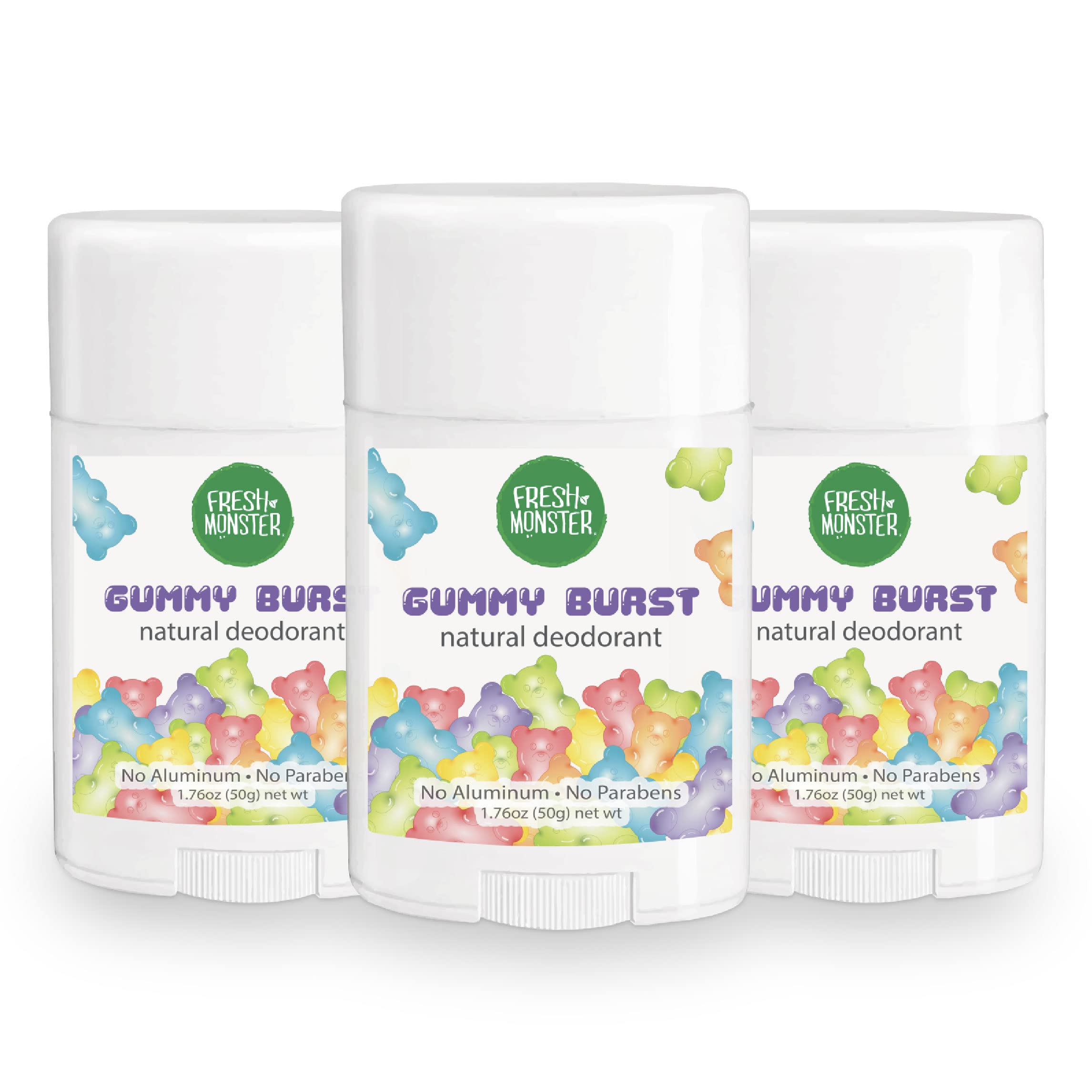 Fresh Monster kids deodorant packaging front showing brand and design for back-to-school freshness