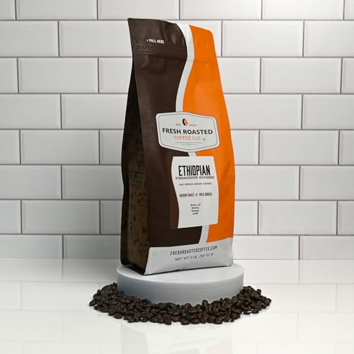 Fresh Roasted Coffee 2 lb bag on display ready for bulk use.