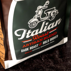 Fresh Roasted Coffee Italian Roast brewed drip setup, balanced everyday coffee