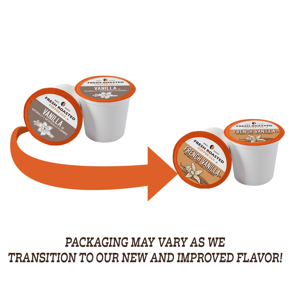 Fresh Roasted Coffee K-Cup compatibility close-up shows easy, mess-free brewing.