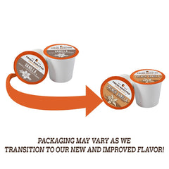 Fresh Roasted Coffee K-Cup compatibility close-up shows easy, mess-free brewing.