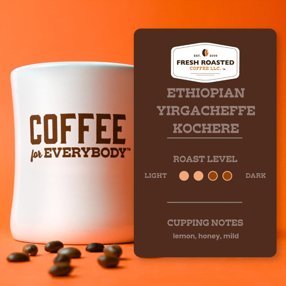 Fresh Roasted Coffee kosher certification icon signaling quality and trust.
