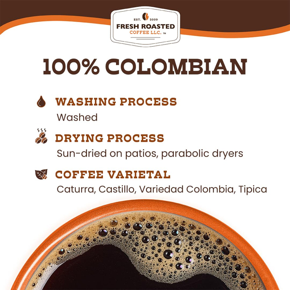 Fresh Roasted Coffee nitrogen-flushed pods preserving aroma and freshness.