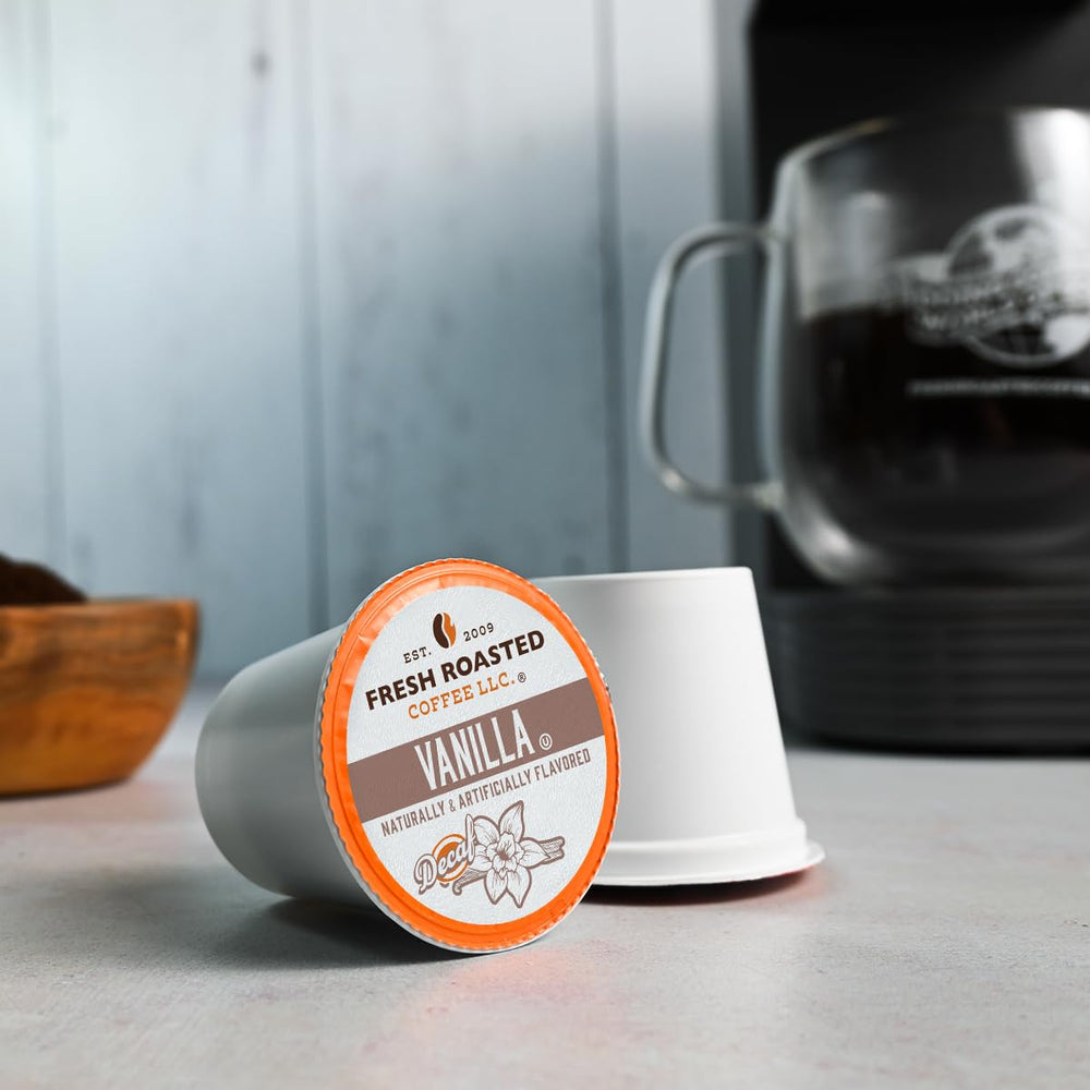 Fresh Roasted Coffee nitrogen flushed pods maintain freshness.