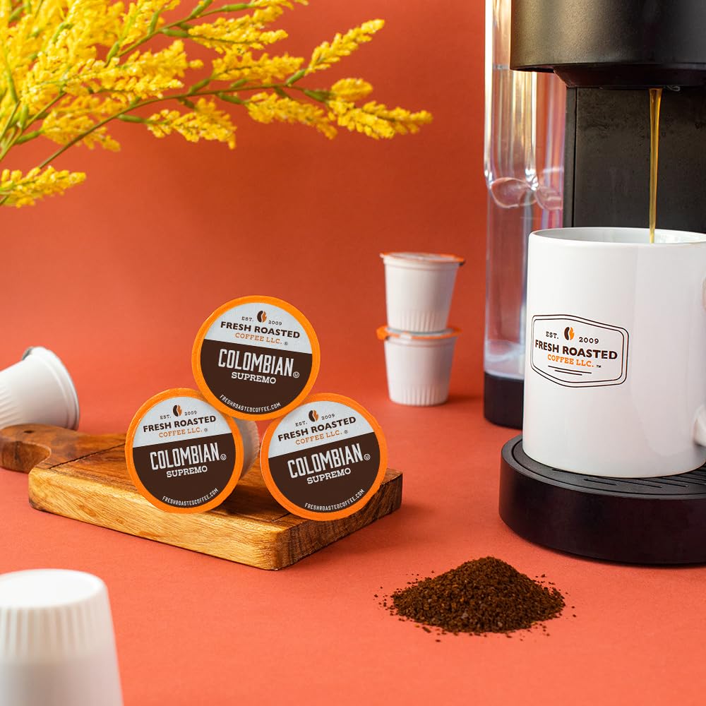 Fresh Roasted Coffee Typica-Castillo varietals reflect classic Colombian character.