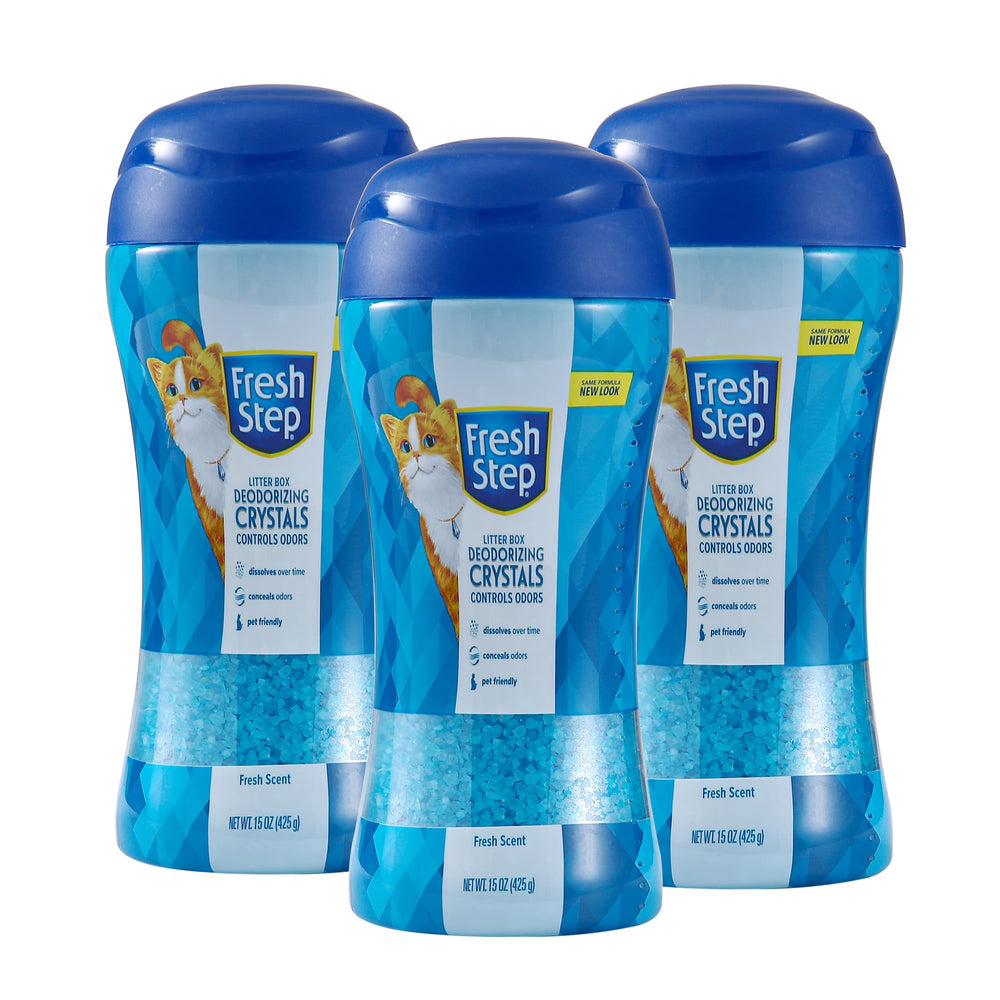 Fresh Step bouteille: cristaux déodorants pour litière.