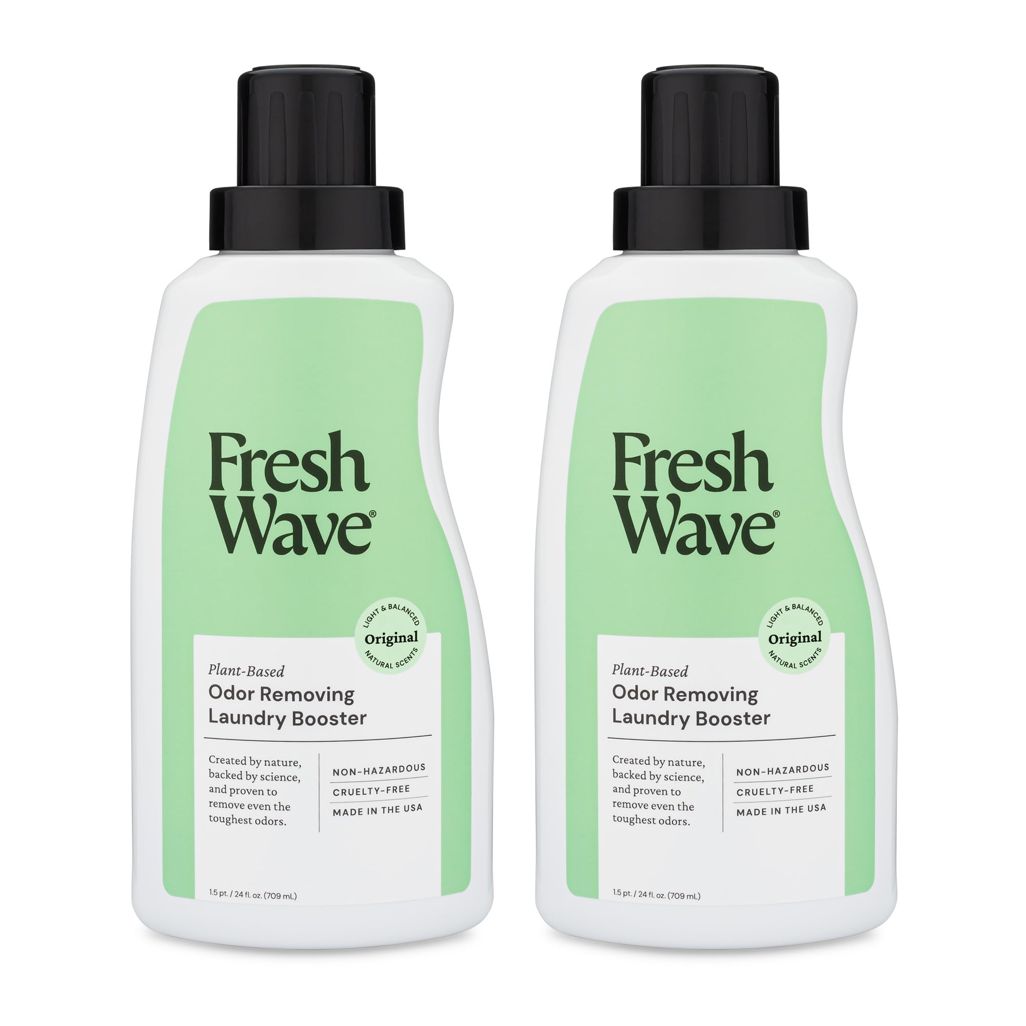 Fresh Wave Laundry Booster ingredients with lime and cedarwood for natural odor relief