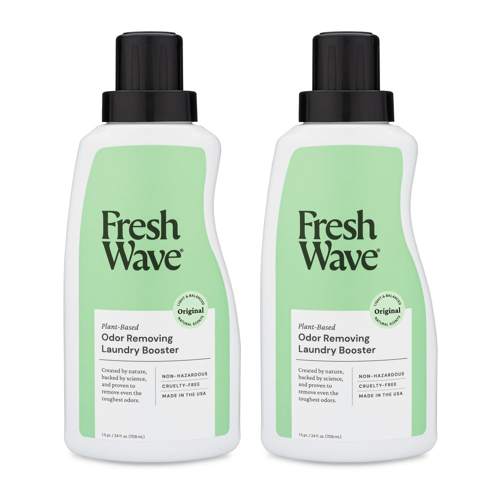 Fresh Wave Laundry Booster ingredients with lime and cedarwood for natural odor relief