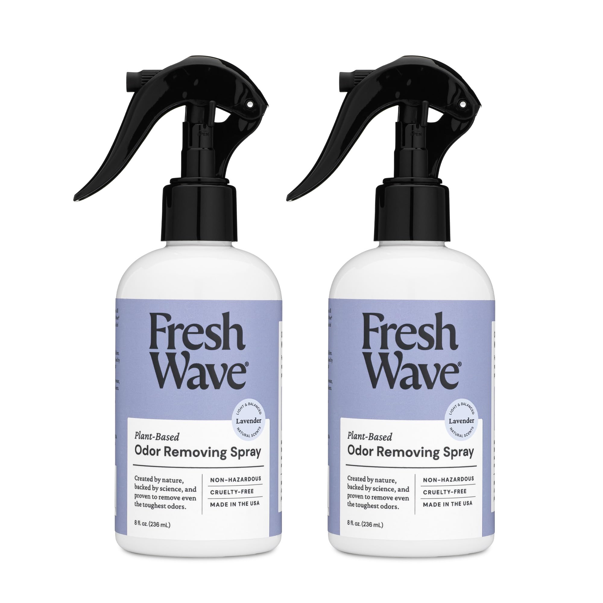 Fresh Wave Lavender scent spray bottle mist for odor relief on fabrics.