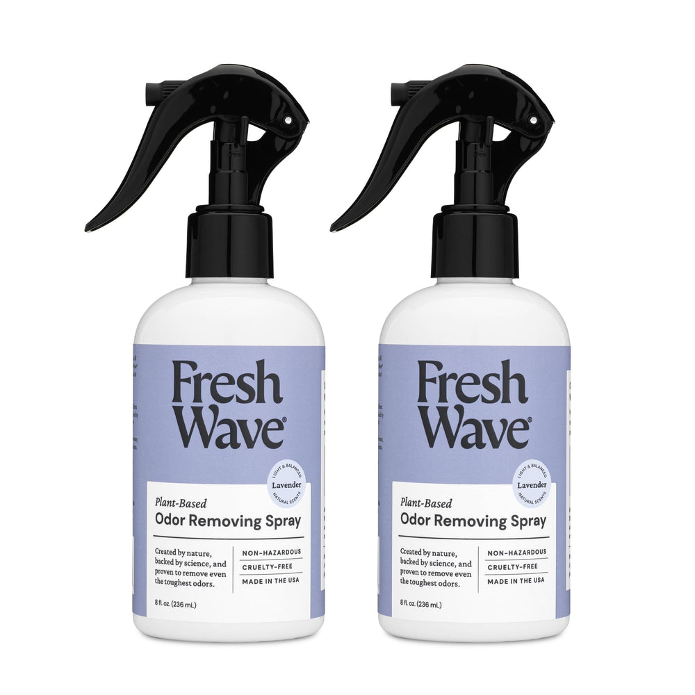 Fresh Wave Lavender scent spray bottle mist for odor relief on fabrics.