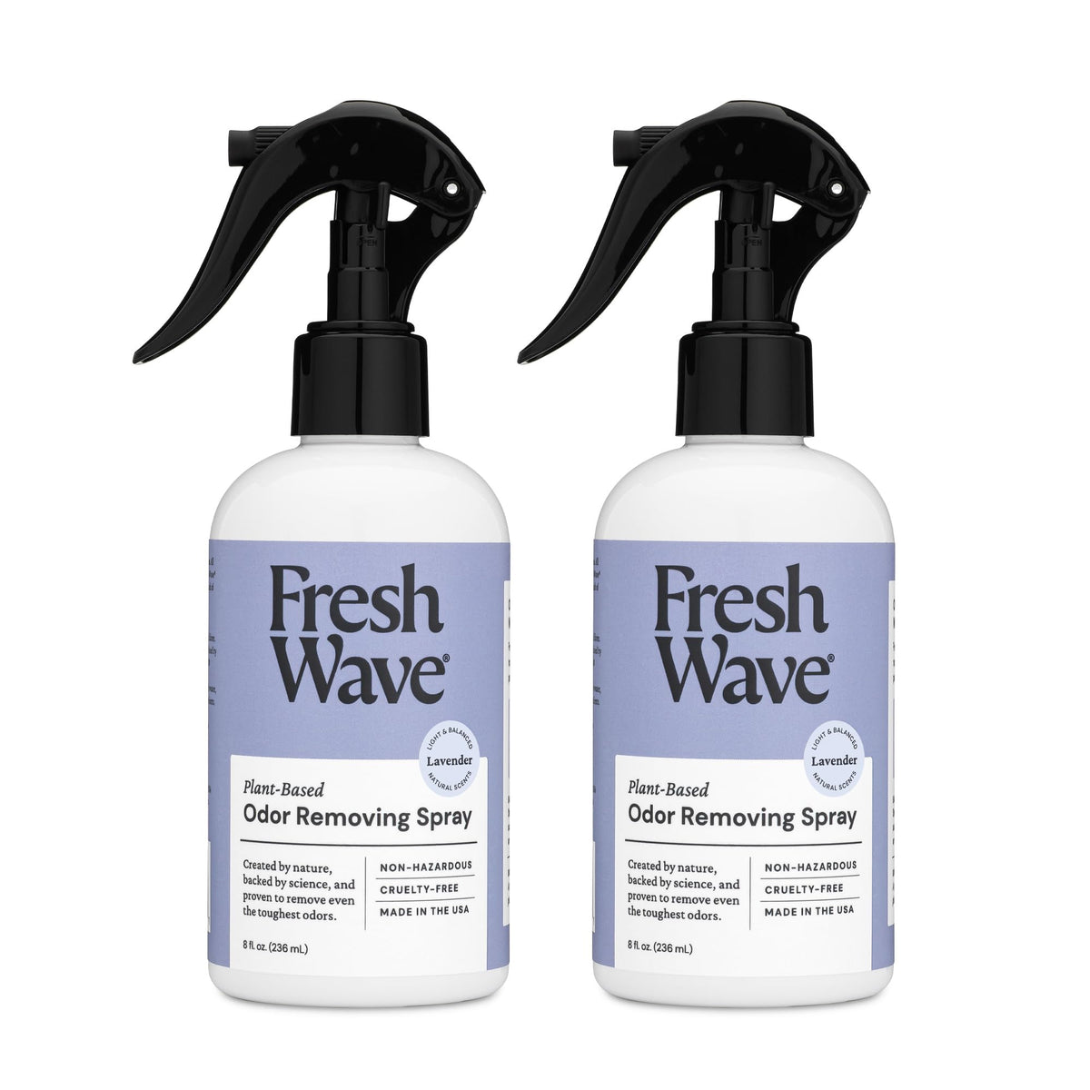 Fresh Wave Lavender scent spray bottle mist for odor relief on fabrics.