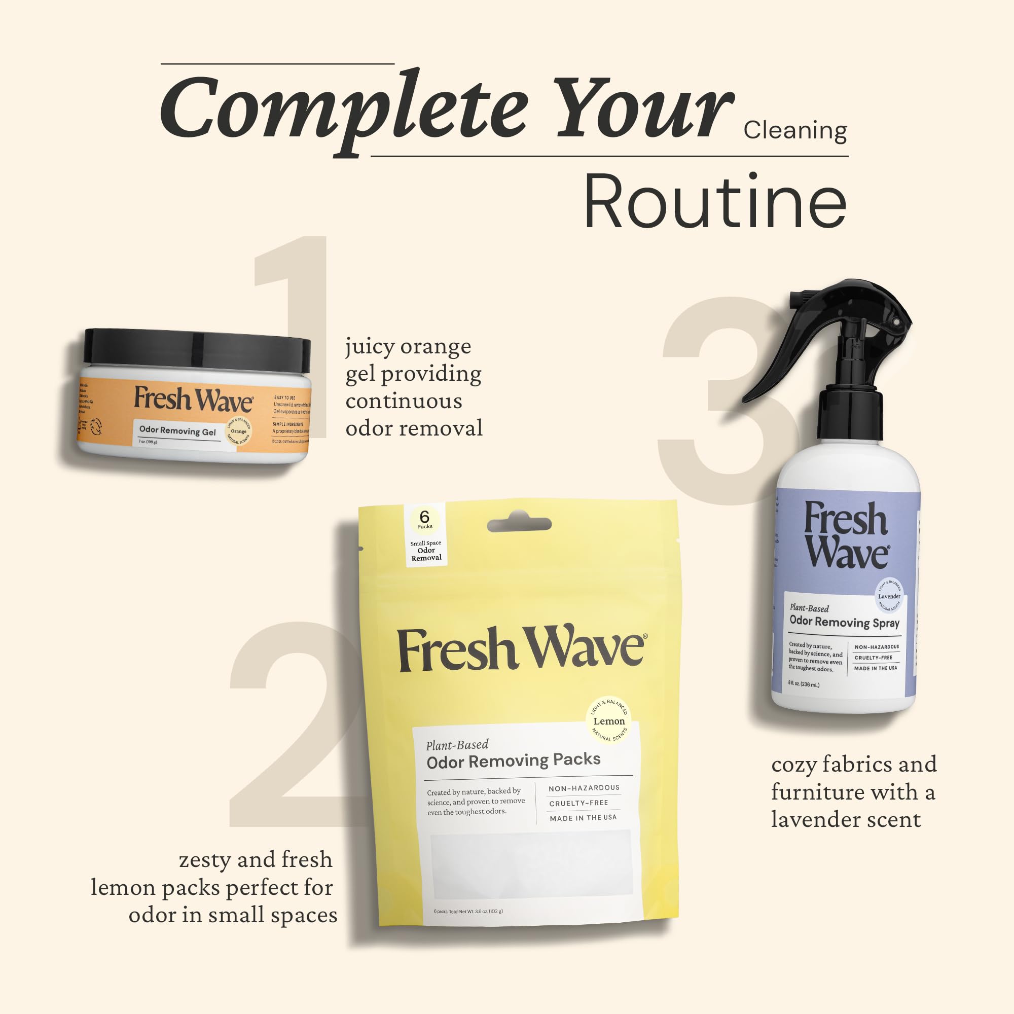 Fresh Wave Orange Odor Removing Gel in car helps reduce odors