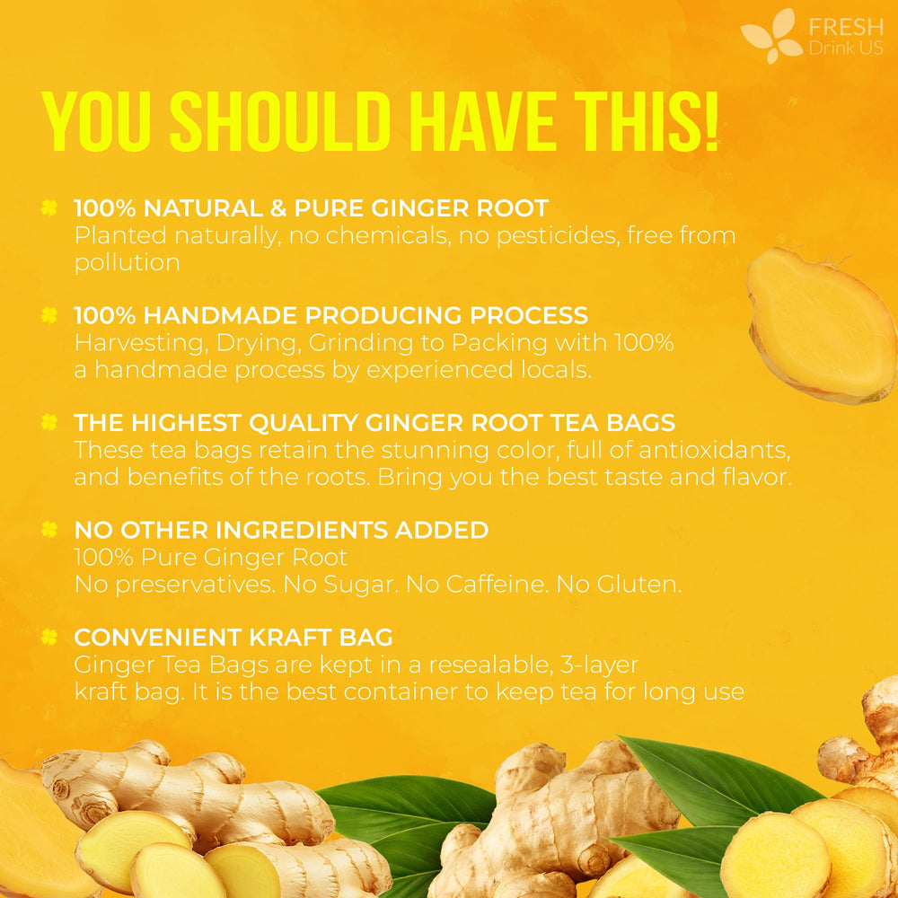 FreshDrinkUS dried ginger slices harvested for rich, aromatic flavor.