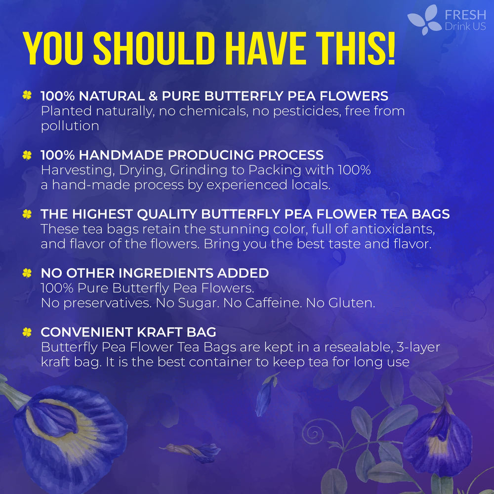 FreshDrinkUS hand-made tea production preserves bloom quality and fragrance.