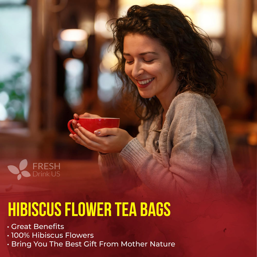 Dried hibiscus flowers from FreshDrinkUS ready for brewing.