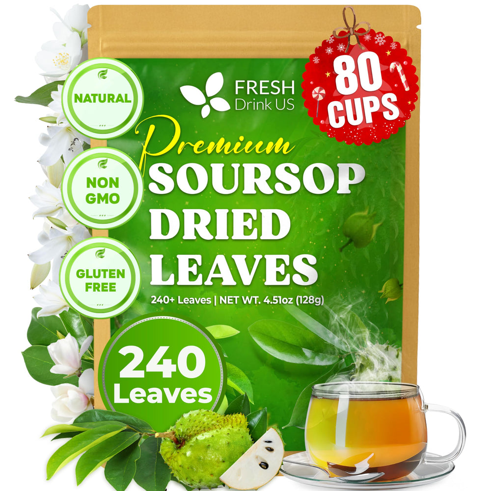 FreshDrinkUS soursop leaves loose-leaf tea for natural flavor