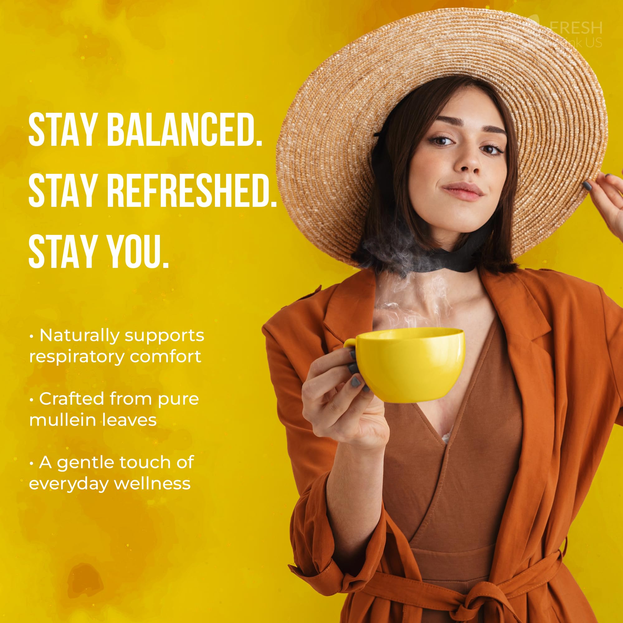 FreshDrinkUS vegan gluten-free tea packaging appeals to health-conscious buyers.