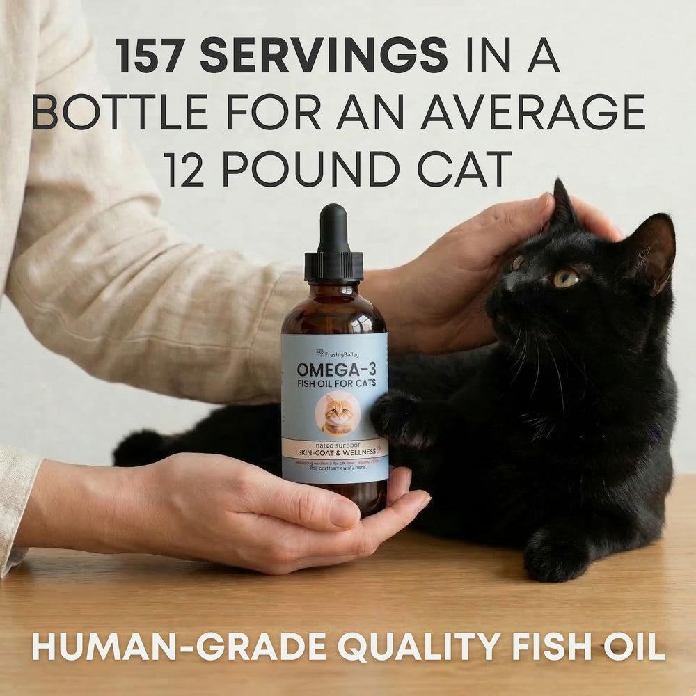 Freshly Bailey huile poisson chat - pelage brillant grâce aux oméga 3.
