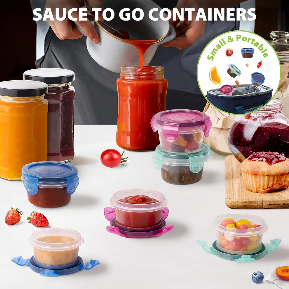 Freshmage BPA-free plastic dressing container for safe reuse