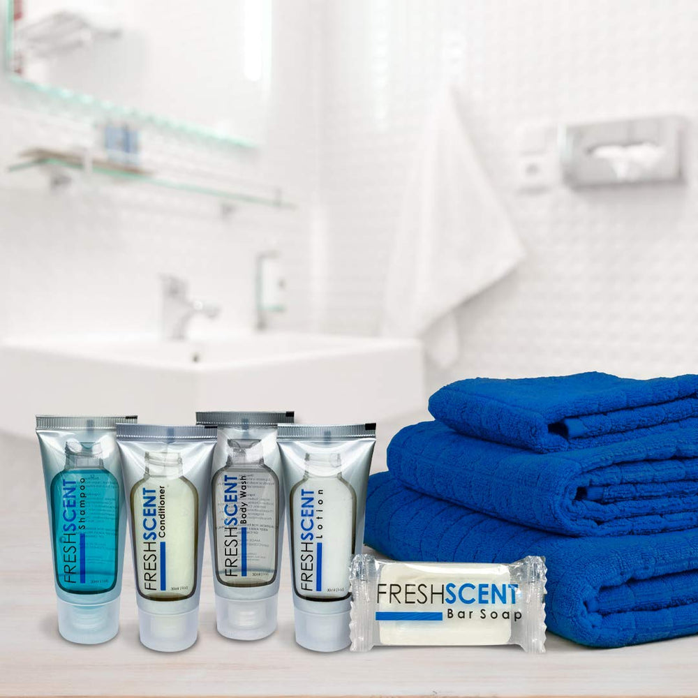 Freshscent hospitality bulk amenities simplify stocking hotel supplies.