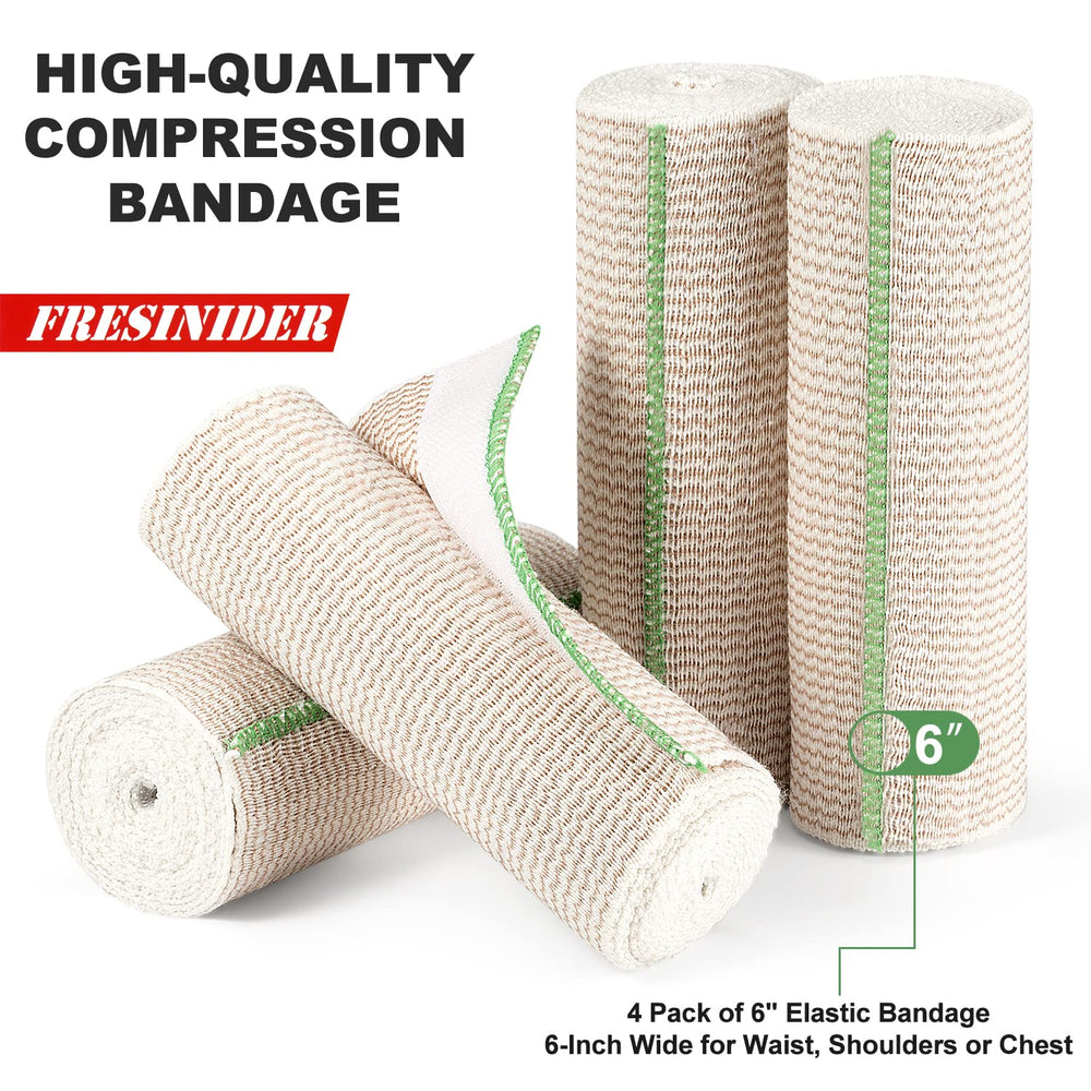 FRESINIDER bandage wrap showing 6-inch-wide coverage for larger areas.
