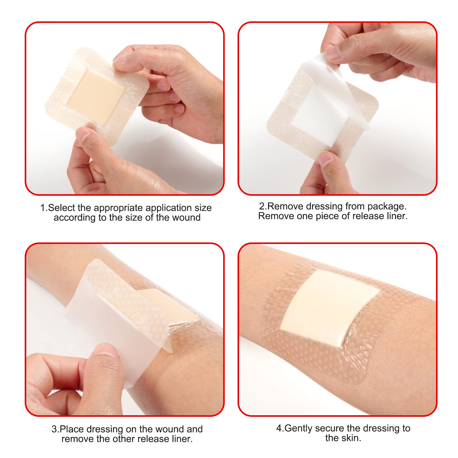 FRESINIDER painless removal dressing protects healthy skin during removal.