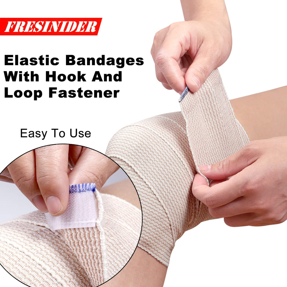FRESINIDER premium elastic bandage 2x6 wrap for broader coverage on larger limbs