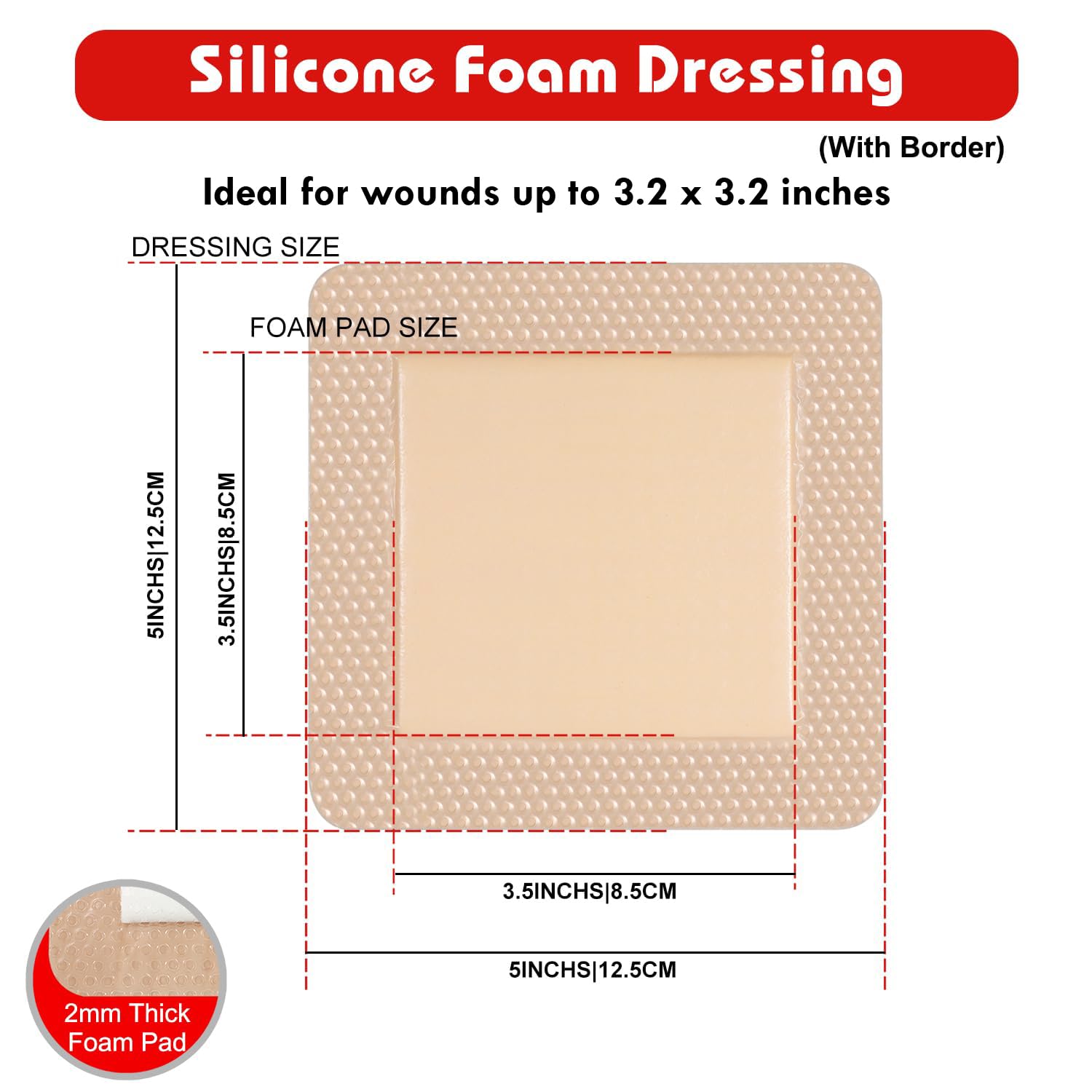 FRESINIDER hypoallergenic layer adheres softly without sticking to the wound