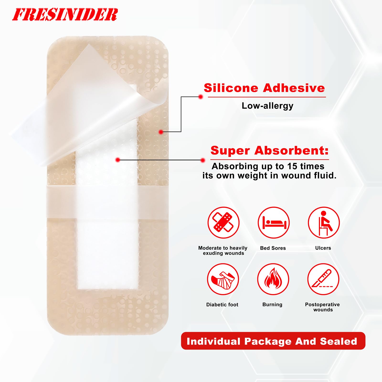 FRESINIDER waterproof adhesive bandage stays secure during activities