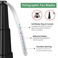 Fretech Fly Fans used outdoors with quiet operation at gatherings.