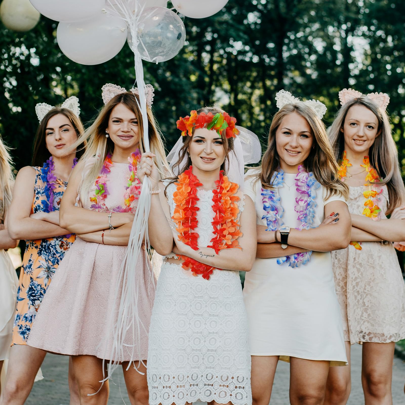 Freyalife leis as summer pool party accessories.