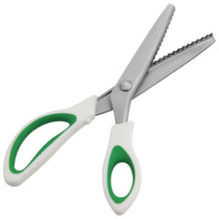 Fri4Free pinking shears with a 9-inch zigzag edge for clean cuts.