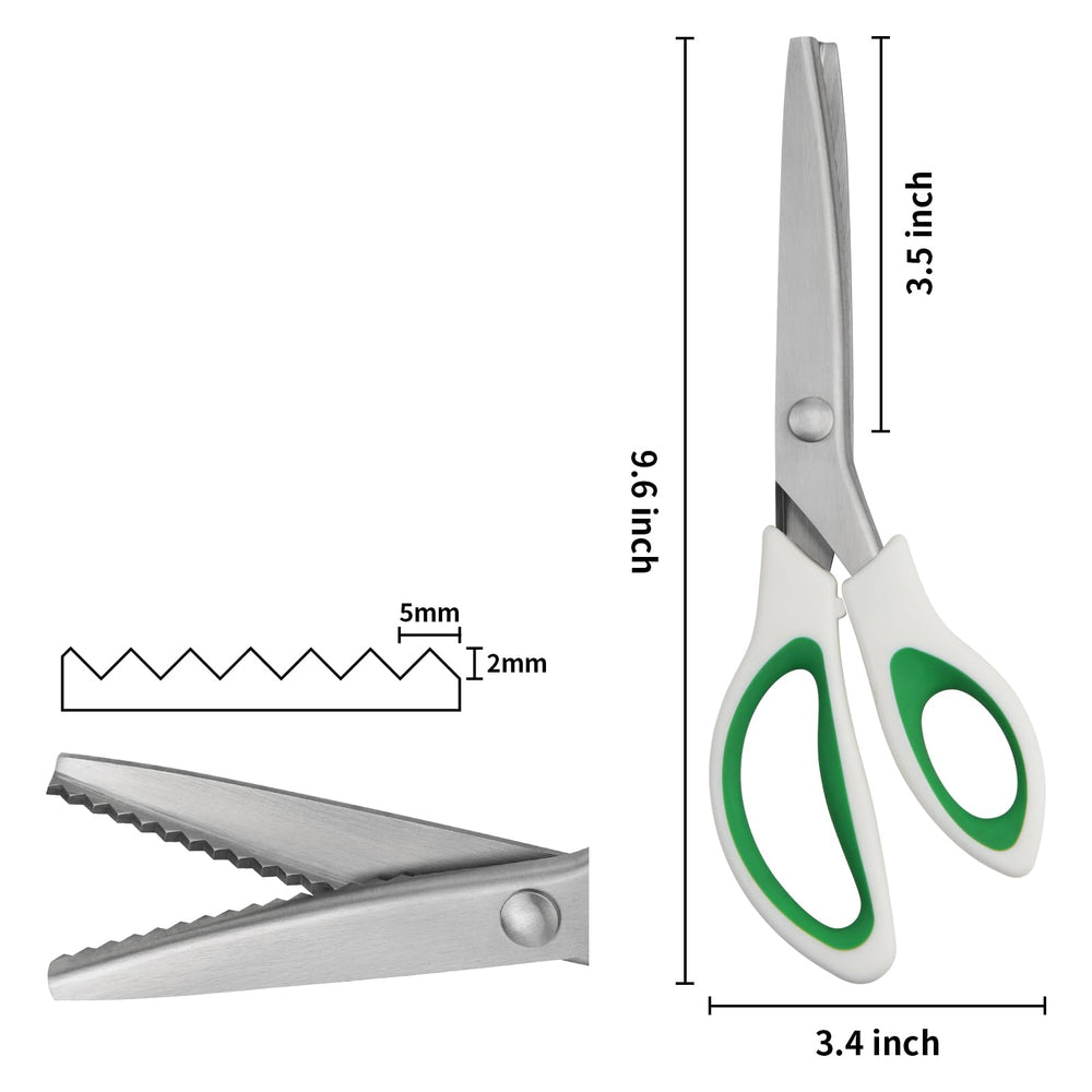 Close-up of the comfortable ABS grip on Fri4Free pinking shears.
