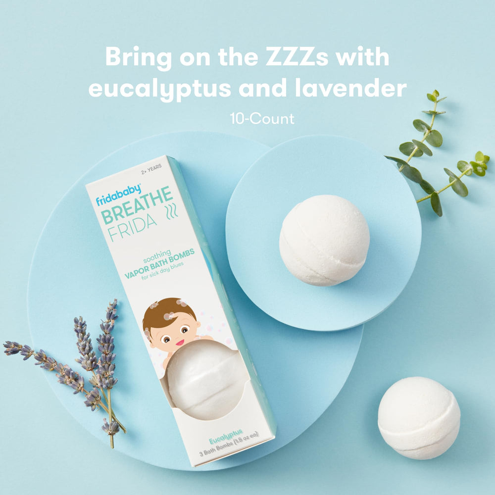 Frida Baby aromatherapy bath vapors release to support a soothing, kid-friendly routine.