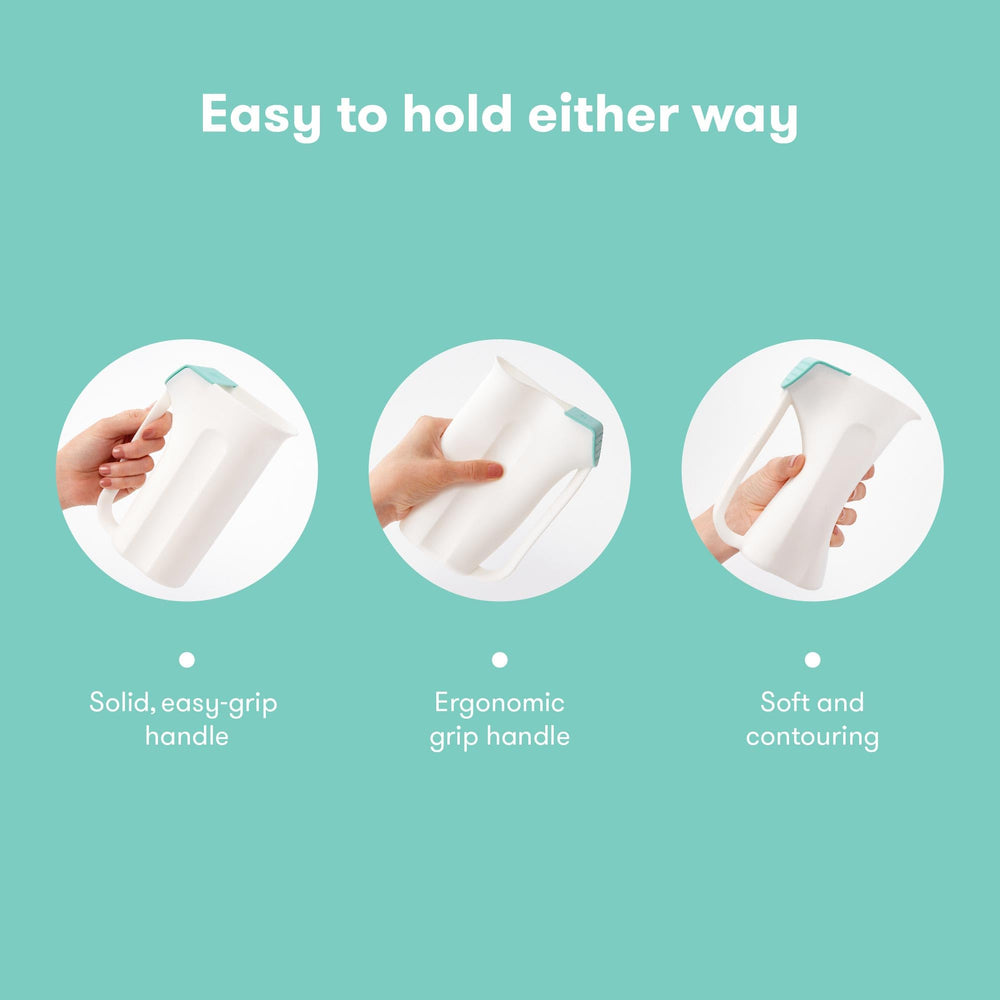 Frida Baby Rinser offers large capacity for longer rinsing without frequent refills.