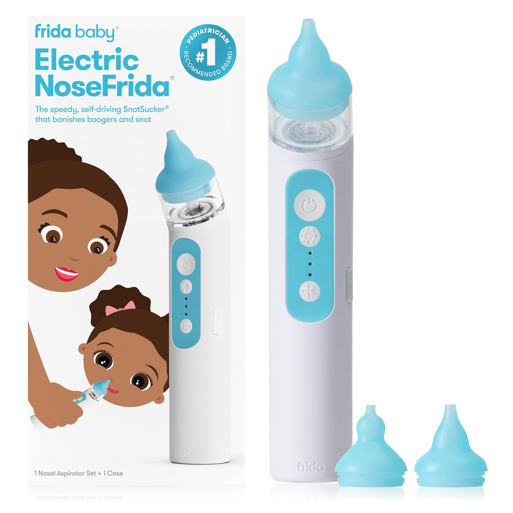 Frida Baby Electric NoseFrida front view with a soft silicone tip for gentle nasal relief.