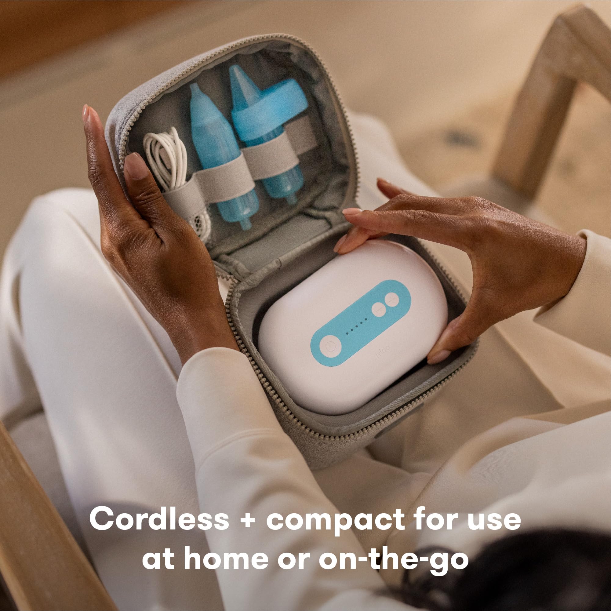 Frida Baby NoseFrida Pro built-in hose storage keeps essentials organized