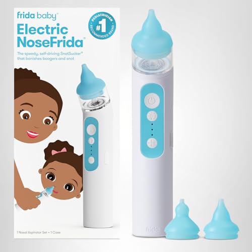 Frida Baby NoseFrida with two silicone tips for family sharing.