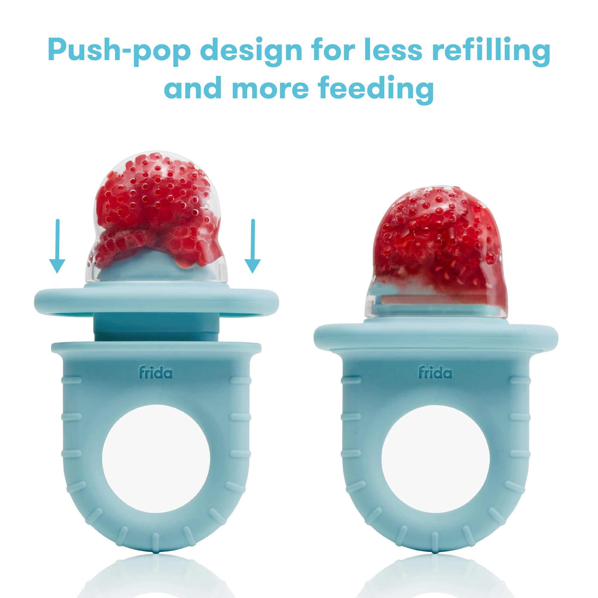 Frida Baby Push Pop Feeder fill and store design for quick prep