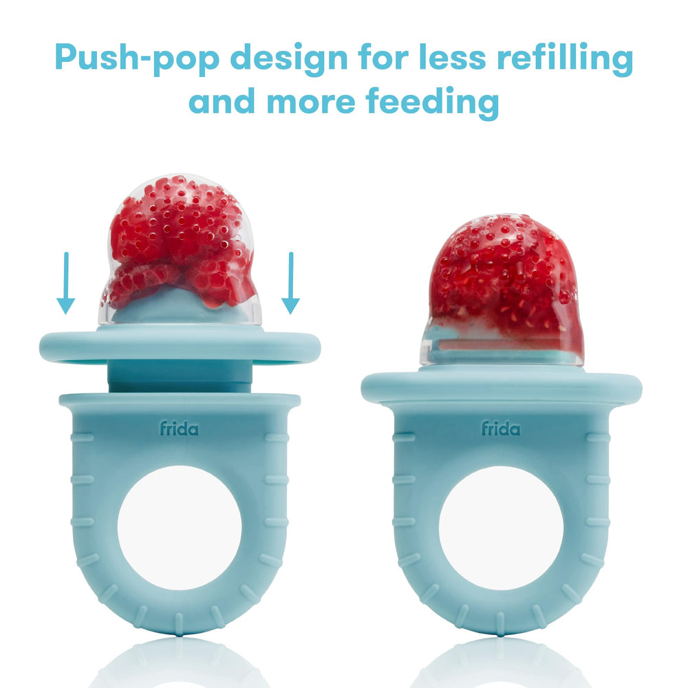 Frida Baby Push Pop Feeder fill and store design for quick prep