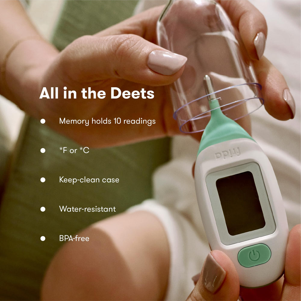 Frida Baby rectal thermometer memory recalls last readings