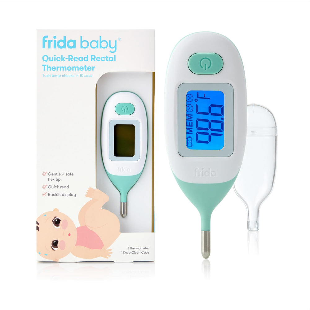 Frida Baby rectal thermometer with quick-read display for fast fever checks
