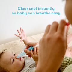Frida Baby saline nasal spray hydrates dry noses with a gentle mist.
