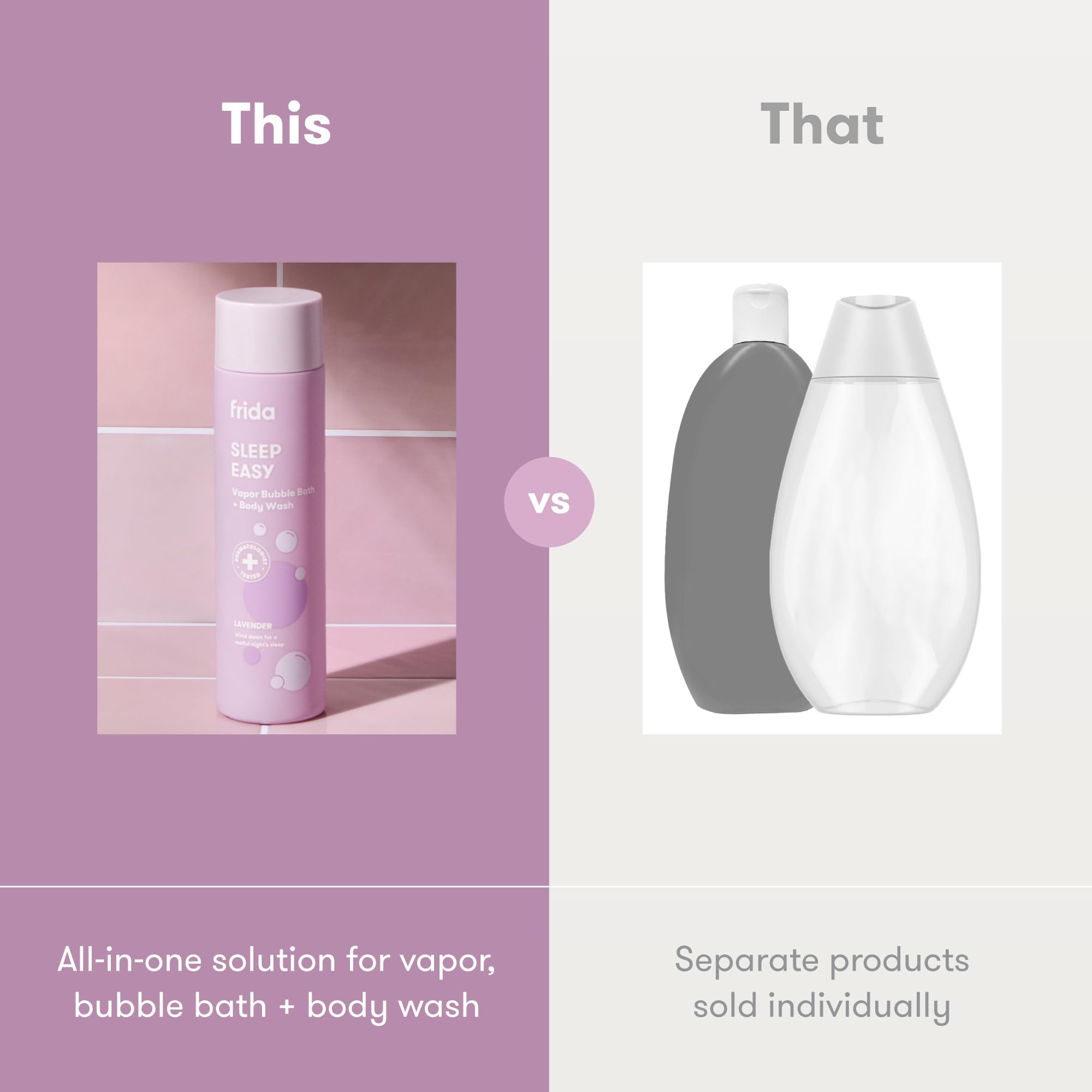 Frida Baby Twist-to-Lock Cap keeps bath time messes contained.